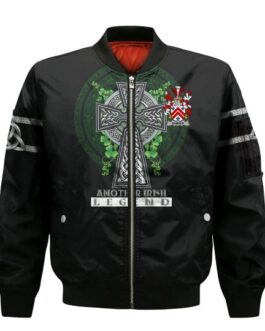 Bamber Irish Family Crest Zip Bomber Jacket – Irish Legend