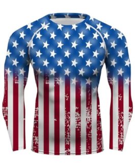 New 2024 Rash Guard OEM Services Compression Long Sleeve Top Quality Gym Training Custom Logo Digital Sublimation Printing