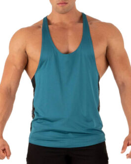 Wholesale Design custom logo Stringer wrestling singlet Gym sleeveless tank top bodybuilding Mens Vest