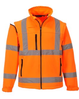 Workwear Breathable Winter Waterproof Reflective Softshell High Visibility Safety Jacket Reflective Jacket